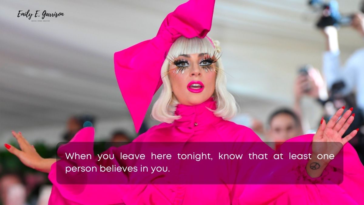 Motivational Lady Gaga quotes about love