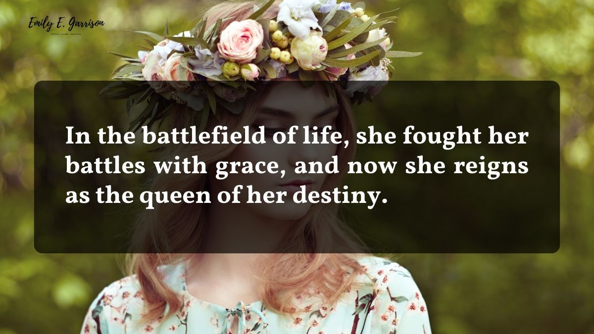 Crown quotes for woman on success in life