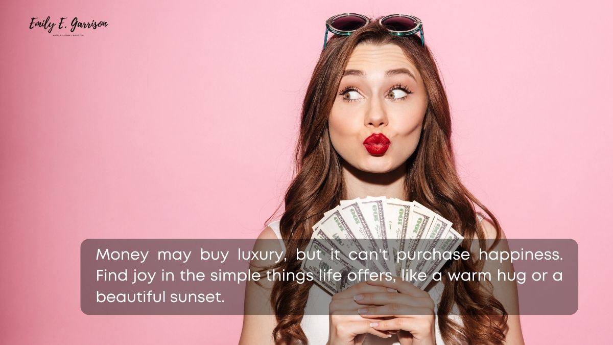 Woman loves money quotes about making money and keeping perspective