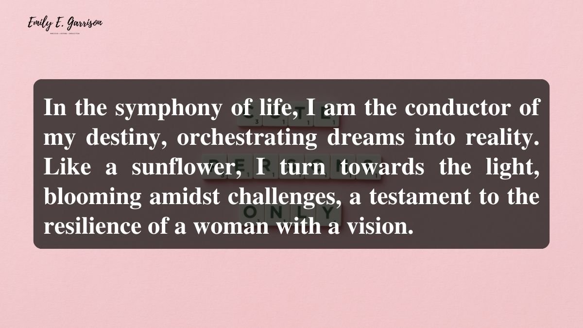 I am a woman with a vision quotes